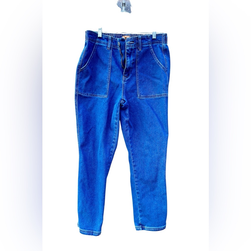 reCreation Jeans Elastic Waist Large Frint Pockets Size Medium